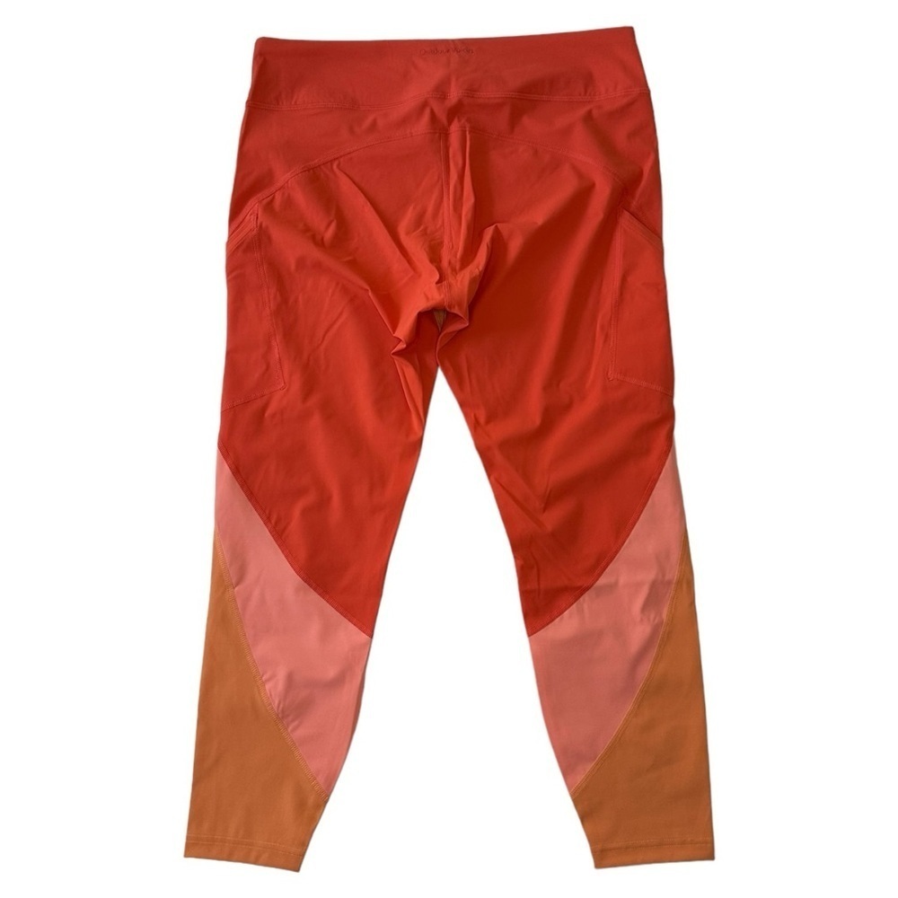 Outdoor Voices Zoom 7/8 Leggings Tri Color Orange Size XXL NWT
